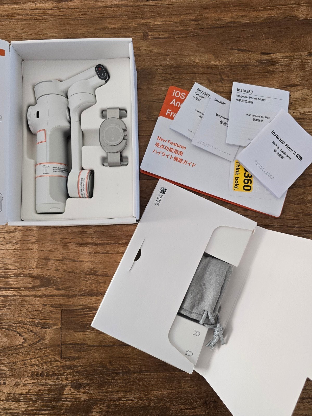 Insta 360 Flow 2 Pro summit white ongebruikt, Ophalen, Zo goed als nieuw, Minder dan 150 cm, Overige typen