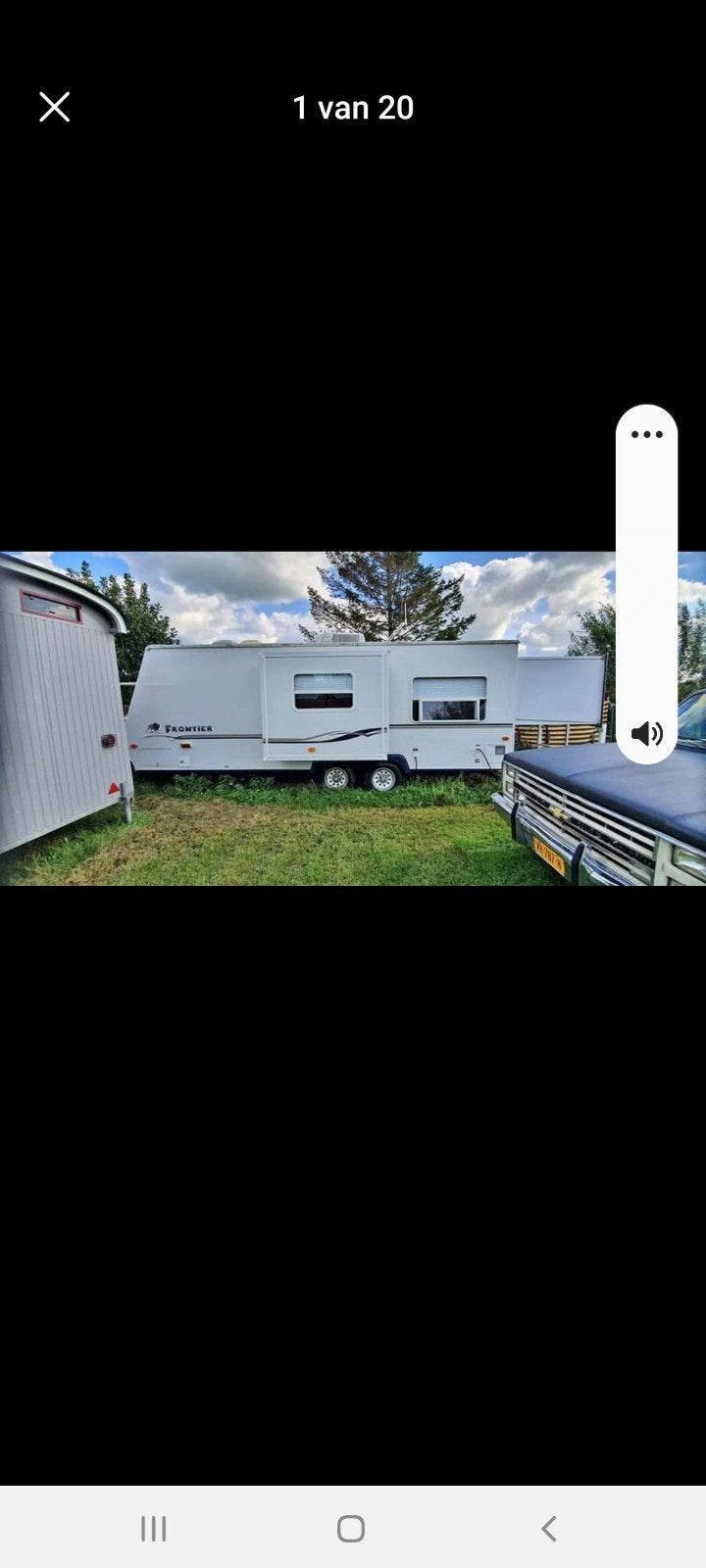 Ruime Amerikaanse Frontier Caravan - 6 Persoons, Caravans en Kamperen, Particulier, Tot en met 6, Overige merken, Vast bed