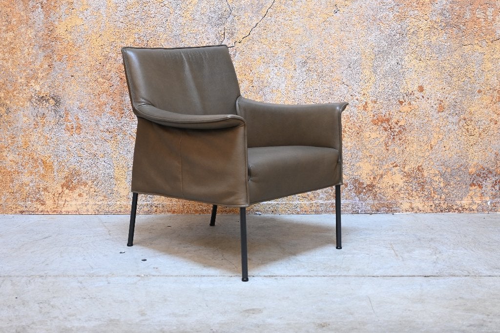 ZGANieuw bruine leren Design on Stock Limec fauteuil, Design on Stock, Design on Stock, 75 tot 100 cm, Ophalen of Verzenden