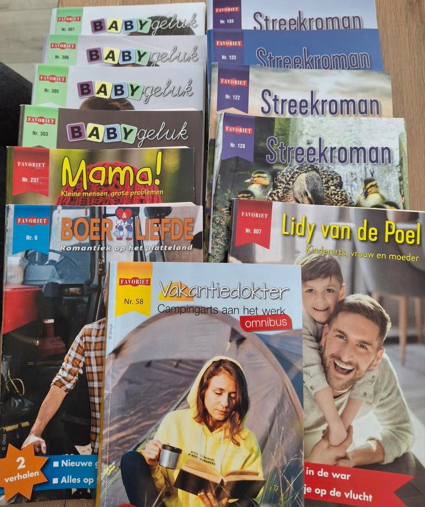 15 st Favoriet romannetjes damesroman, Boeken, Ophalen, Zo goed als nieuw, Damesbladen