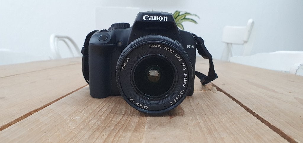 Canon EOS 1000D 18-55mm spiegelreflex / DSLR camera, Ingebouwde flitser, Spiegelreflex, 10 megapixels, Ophalen of Verzenden