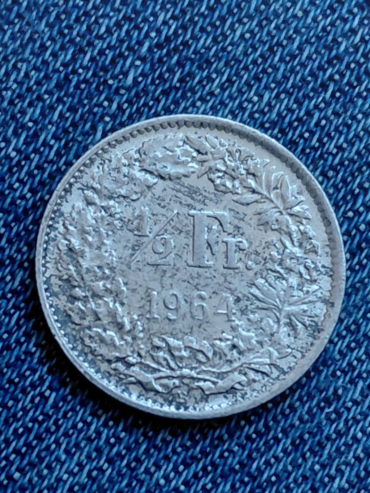 Zwitserland 1/2 Franc 1964 - Zilver, Verzenden, Overige landen, Losse munt, Zilver