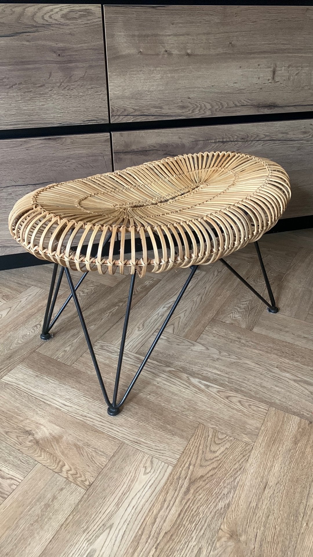 Riviera Maison hockertje stoeltje, Huis en Inrichting, Ophalen, Nieuw, Hout