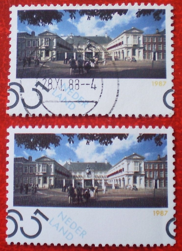 Nederland - Paleis Noordeinde - 1x Postfris / 1xGestempeld, Verzenden, Na 1940, Postfris