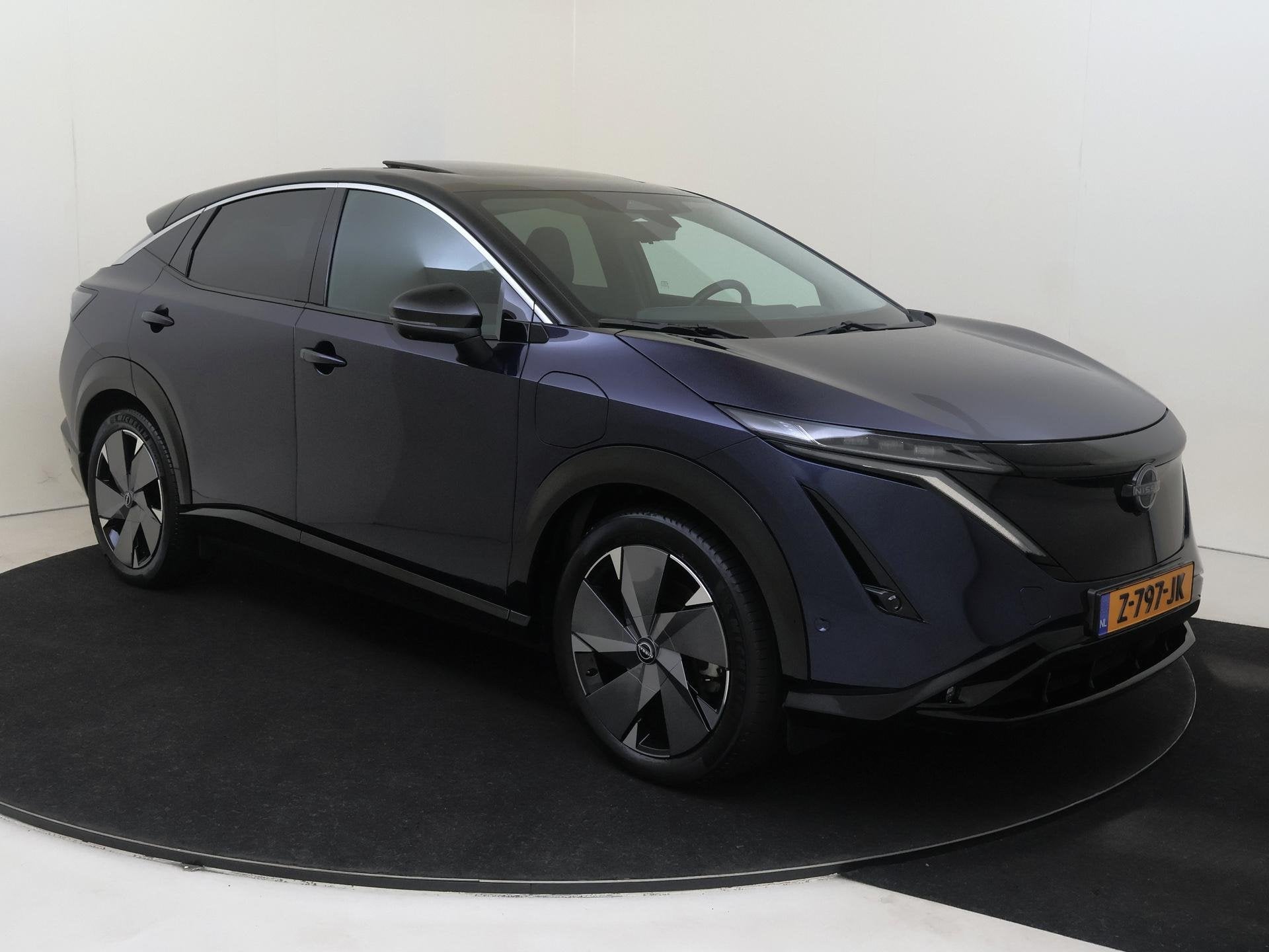 Nissan Ariya Evolve 91 kWh | Apple Carplay/Android | cruise, Auto diversen, Blauw, Nissan Nederland BV, Elektrisch, Herikerbergweg 214
1101 CM  Amsterdam, NL