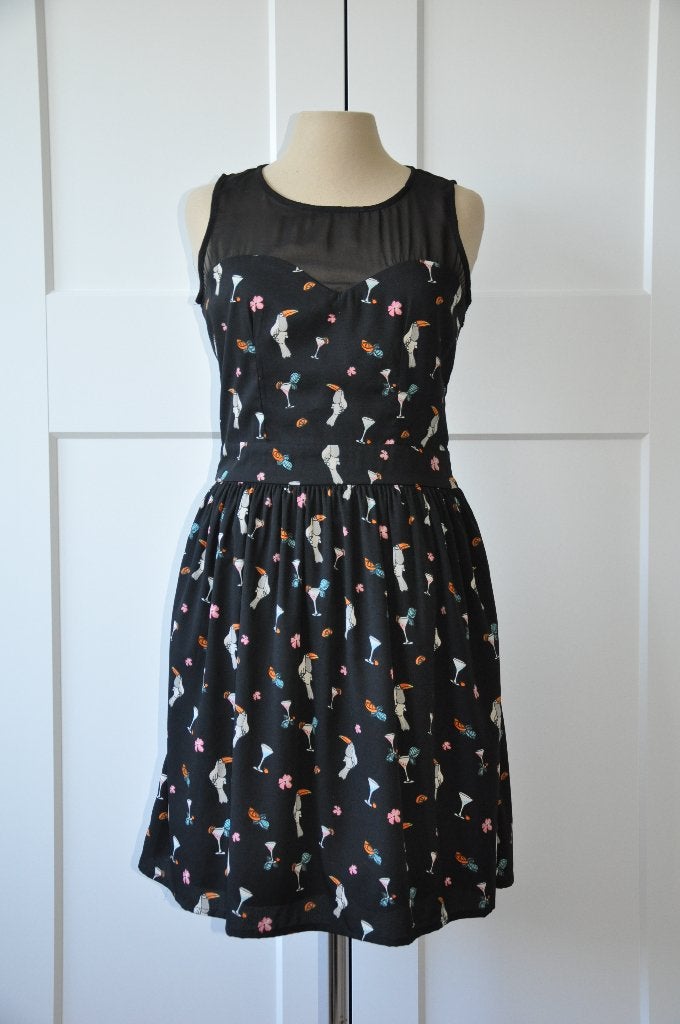 jurk m, 38, yumi jurk 38, dress 38, m, dameskleding m, 38, Maat 38/40 (M), Zwart, Nieuw, Ophalen of Verzenden