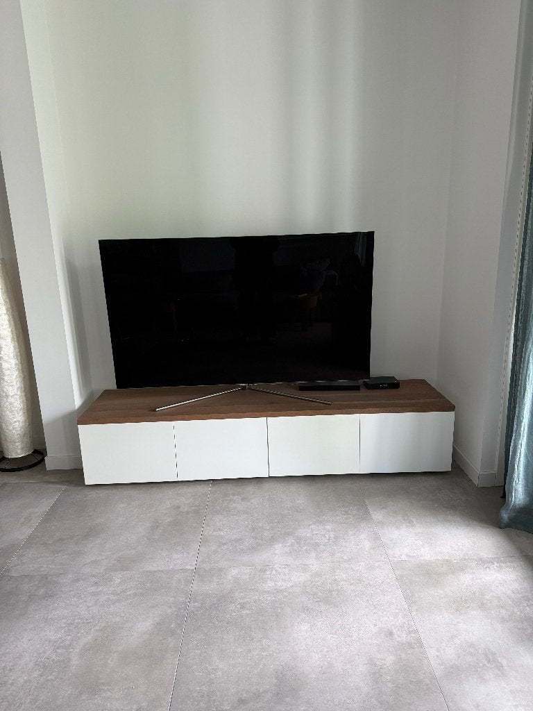 Tv kast, Ophalen, 150 tot 200 cm, Zo goed als nieuw, Overige materialen