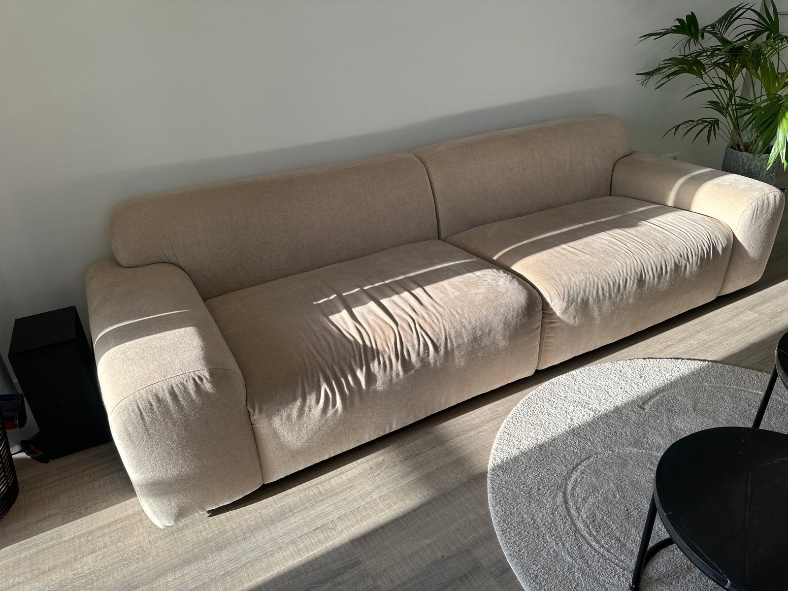 Merk sofa company bank - 255 cm breed, diepe zitting, Ophalen, 250 tot 300 cm, Gebruikt, Minder dan 75 cm