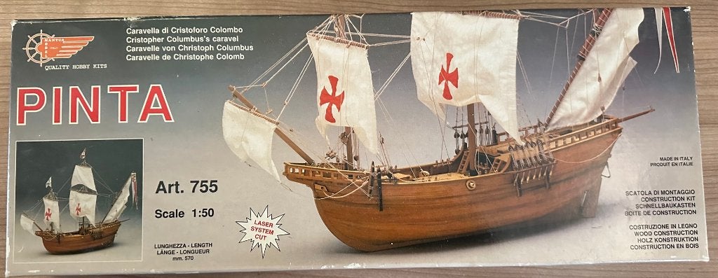 Pinta houten modelkit schaal 1:50, Ophalen of Verzenden, Nieuw, 1:32 tot 1:50, Overige merken