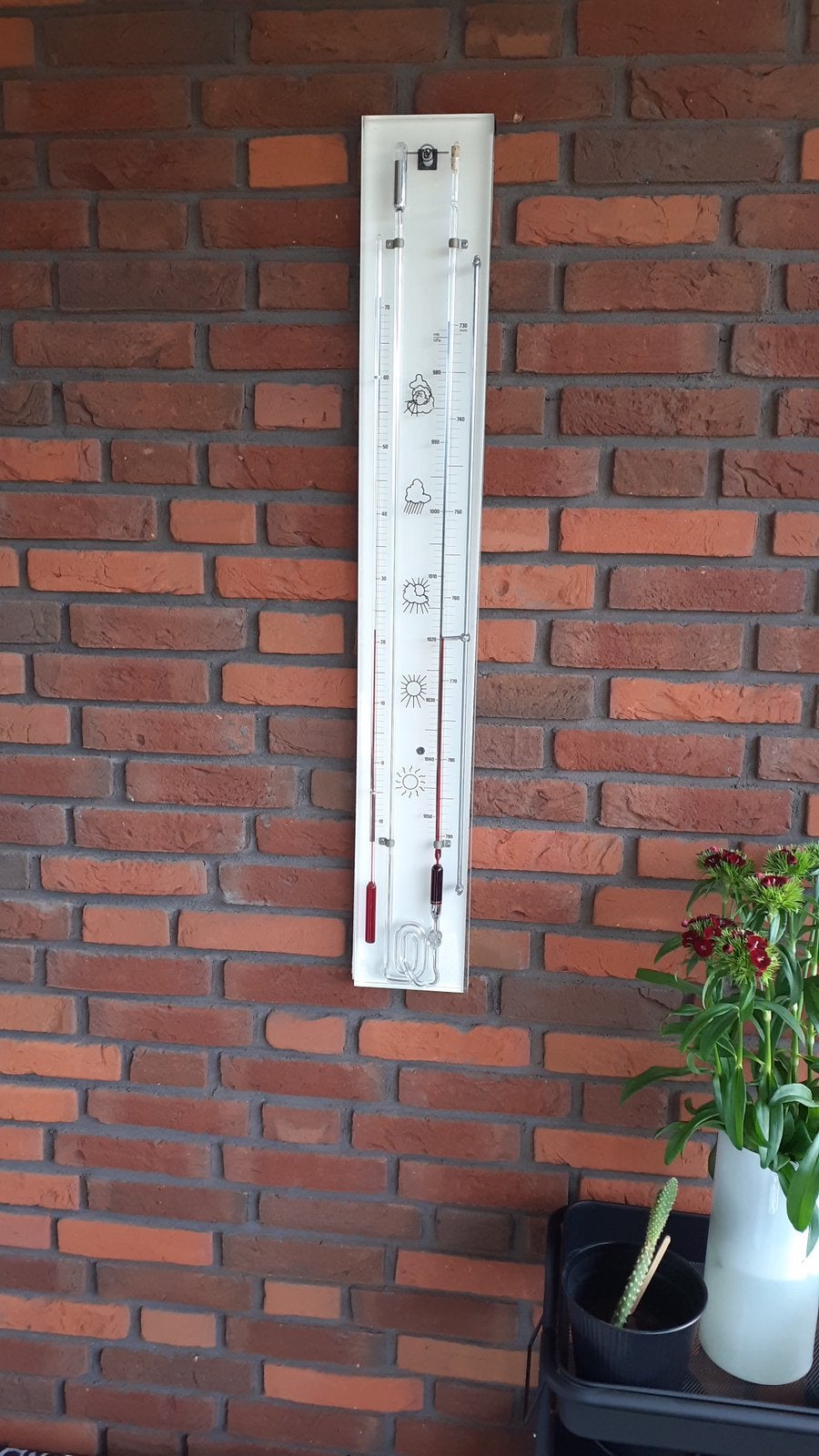 Barometer plexiglas, Ophalen, Gebruikt, Barometer