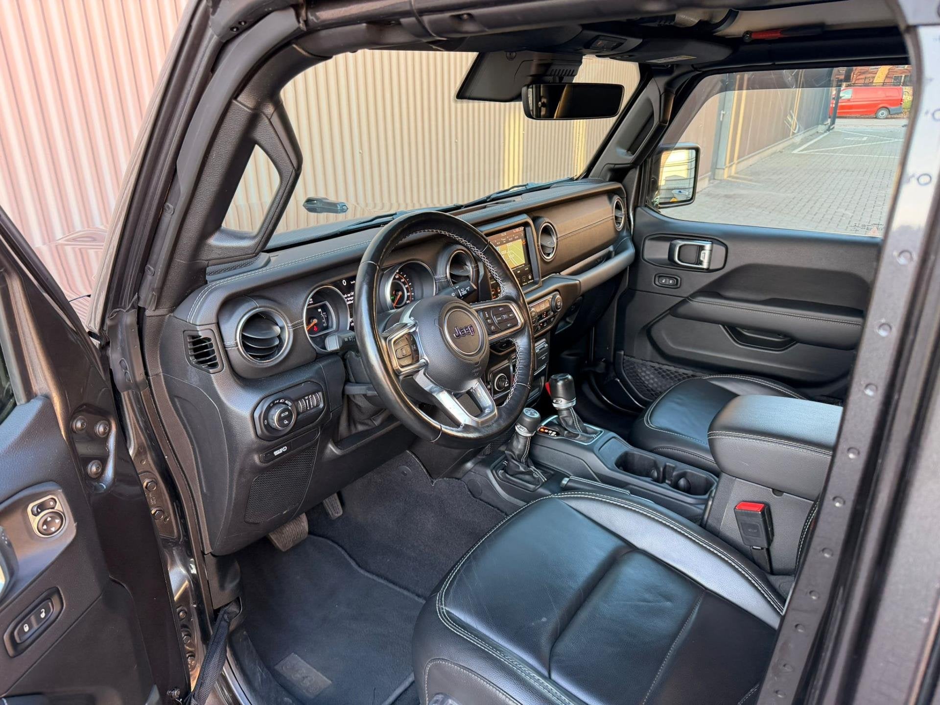 Jeep GLADIATOR 3.0 V6 Ombouw set|Incl Cabrio kap|Grijs kente, Auto's, Jeep, Automaat, Dealer onderhouden, 2987 cc, Leder