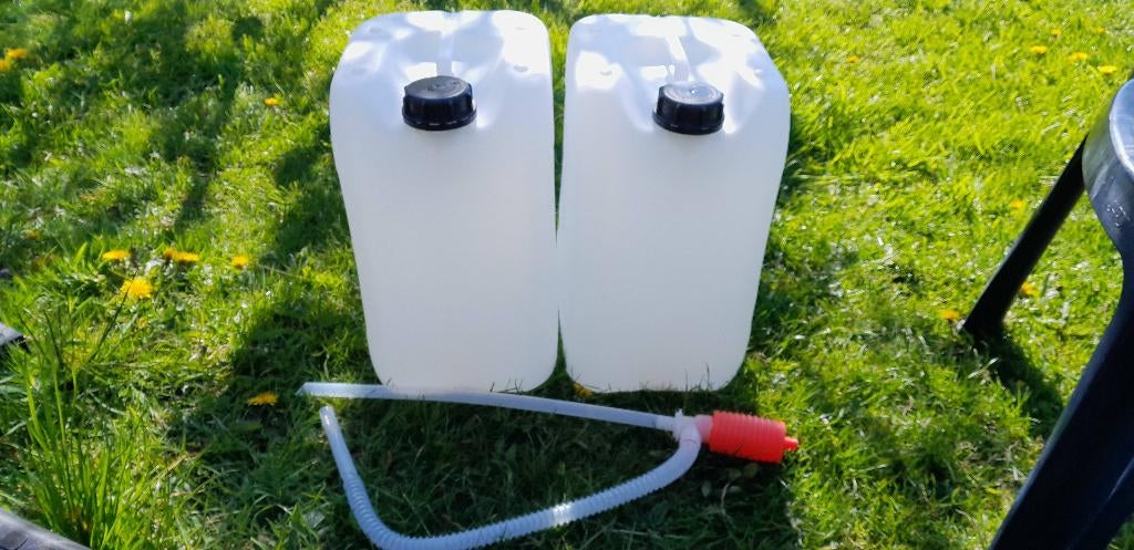 Jerrycans 25 liter met hevelpomp, Ophalen, Kunststof, Nieuw, Minder dan 75 liter