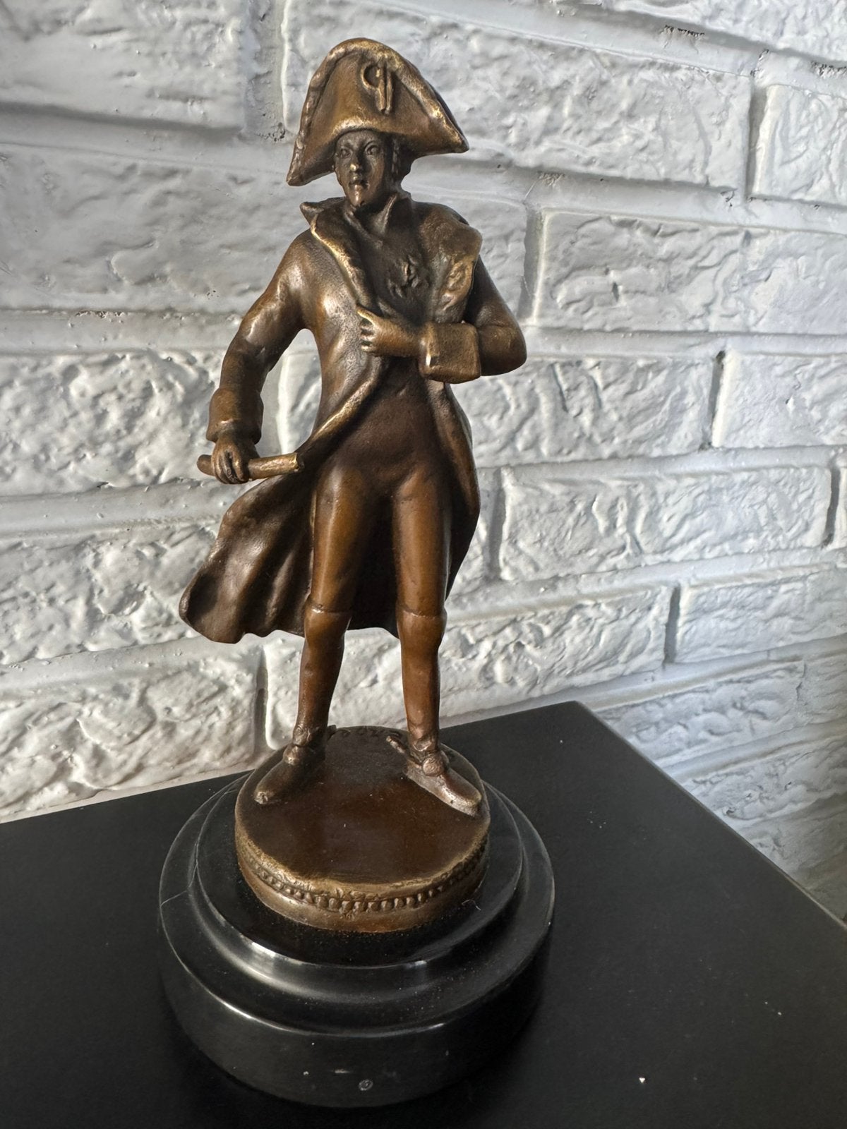 Gladenbeck- Massief bronzen Napoleon 24 cm – (marmervoet), Ophalen of Verzenden