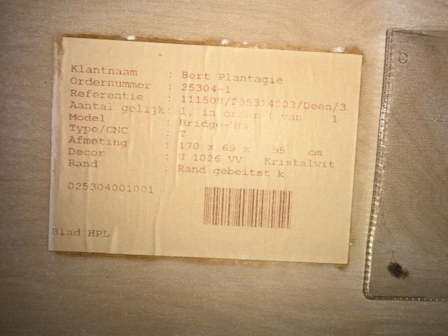 Bert Plantagie bartafel met 4 krukken, Ophalen, Overige materialen, 50 tot 100 cm, Zo goed als nieuw