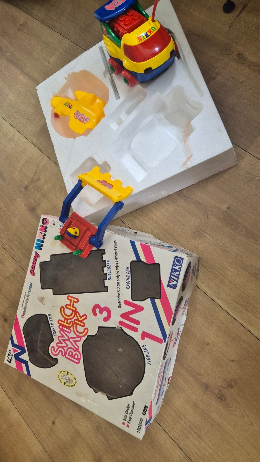 Vintage Nikko Switch Back 3-in-1 RC Voertuig Kinderen, Ophalen of Verzenden, Nieuw, Afstandsbediening