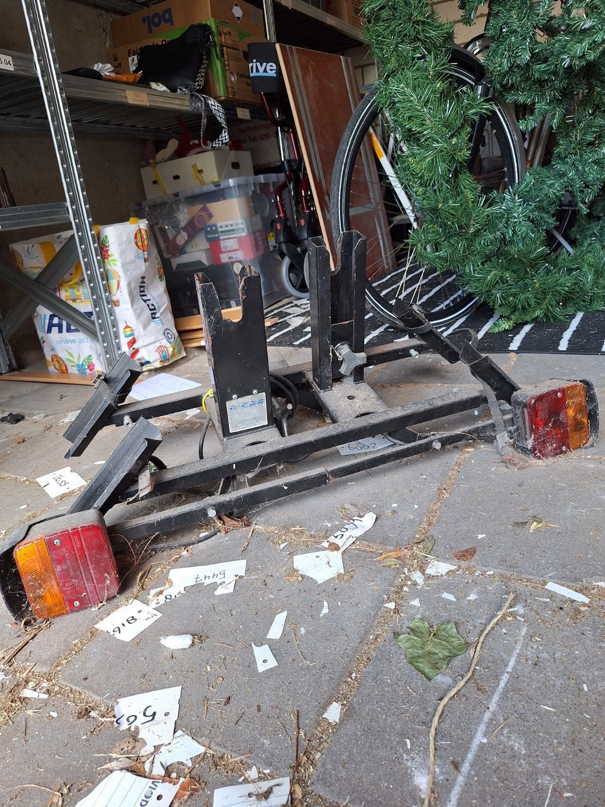 Fietsendrager, Ophalen
