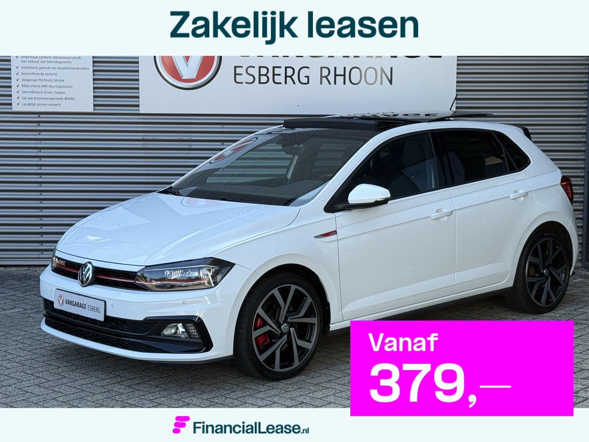 Volkswagen Polo 2.0 TSI GTI PANO,BRESCIA,NAV/CAM, 12 maanden, Stof, Gebruikt, Zwart