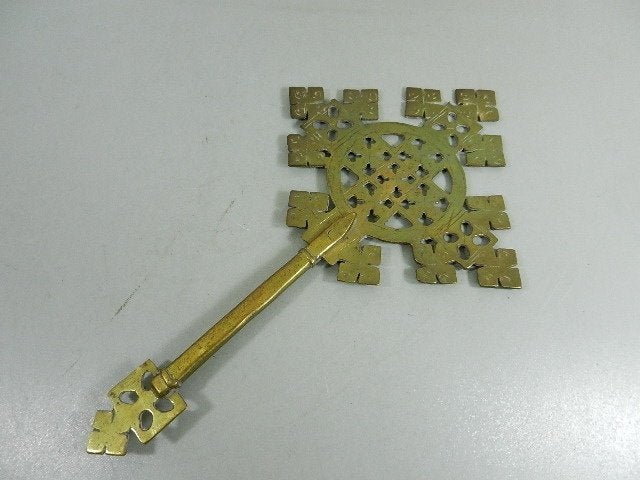 Antiek groot Koptisch Orthodox Kruis, Ophalen of Verzenden
