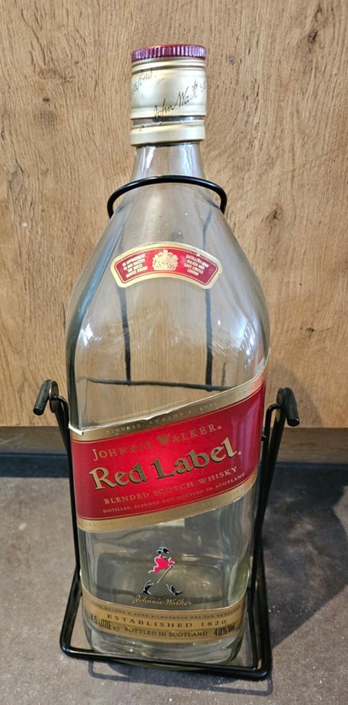 Whisky fles 4,5 liter Johnny Walker Red Label, Ophalen of Verzenden