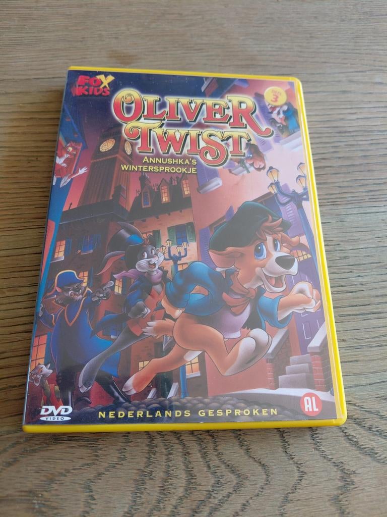 Oliver Twist deel 3 Annushka's Wintersprookje dvd. Fox kids., Cd's en Dvd's, Europees, Tekenfilm, Alle leeftijden, Ophalen of Verzenden