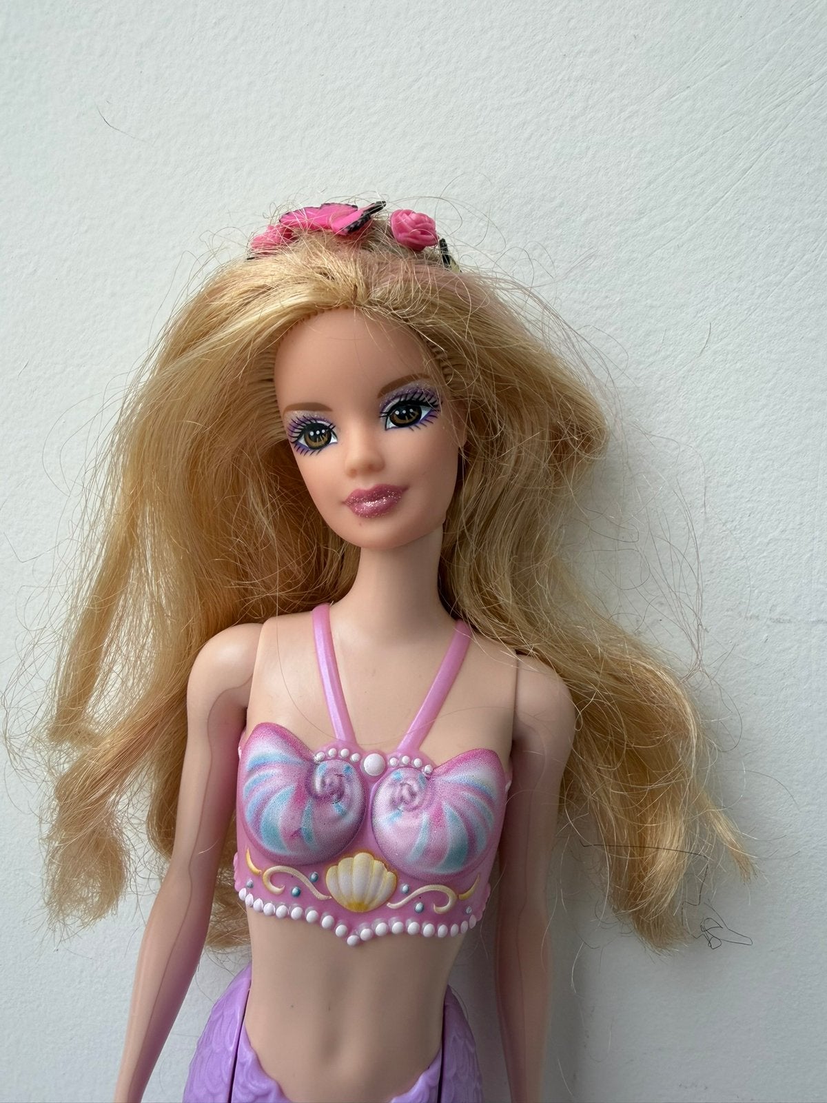 Barbie Mariposa Mermaid Hybrid, Ophalen of Verzenden, Zo goed als nieuw, Pop