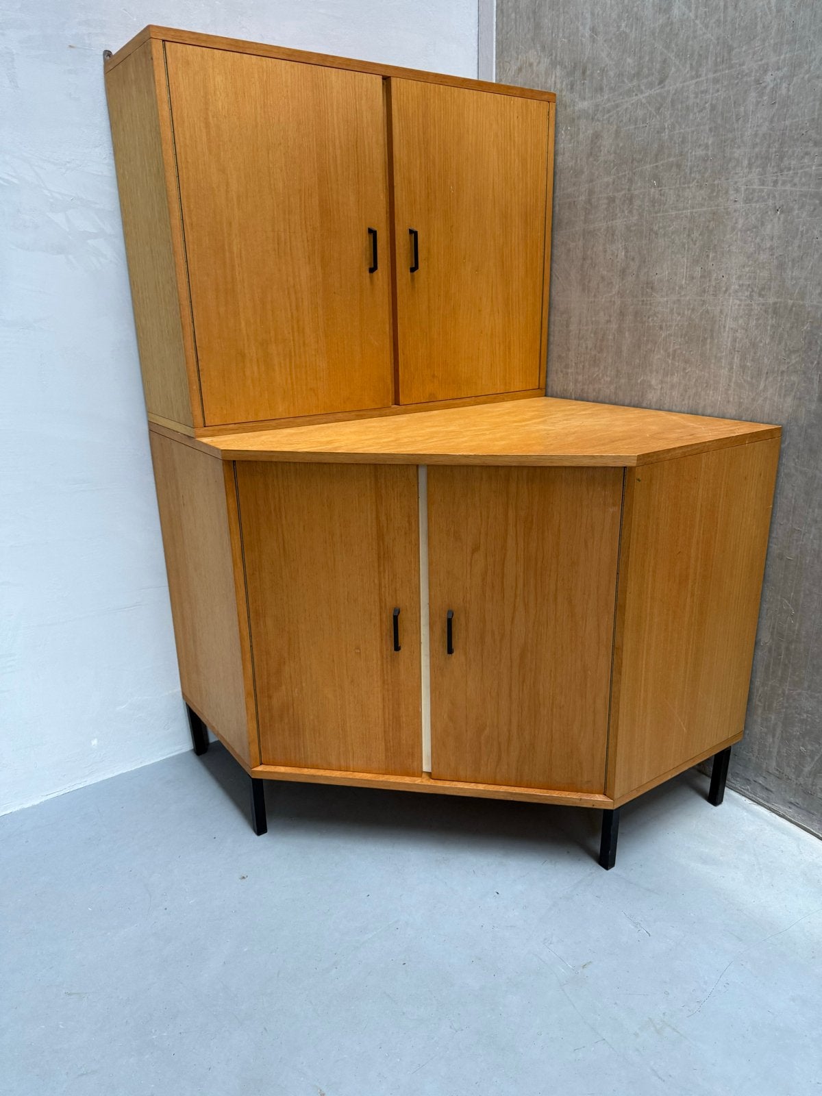 Mid-century Simpla Lux Hoekkast Deens Design 1960s, Ophalen, Huis en Inrichting