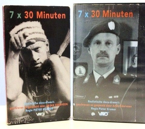 2 VHS videoband van 30 Minuten - Arjan Ederveen, Alle leeftijden, Ophalen of Verzenden, Overige genres