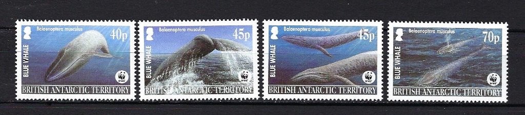 WWF Brits Antarctica Mi. 353/356 Postfris (walvissen), Ophalen of Verzenden, Postfris, Dier of Natuur