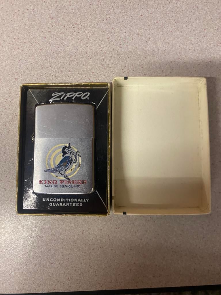 Zippo king fisher, Verzamelen, Ophalen of Verzenden, Zo goed als nieuw, Aansteker
