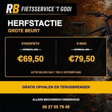 Grote Beurt Fiets / E-bike Herfstactie + GRATIS Haalservice, Diensten en Vakmensen, Mobiele service, Fietsreparatie