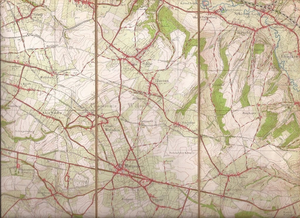 Valkenburg No. 62A Topografische Kaart 1960, 40 cm, 1950 - 1999, Cartografie, 50 cm