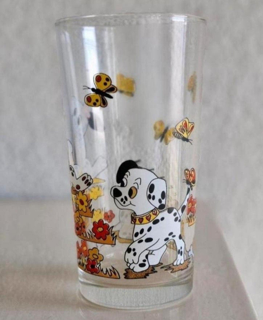 Cerve glas met Dalmatiers, Verzamelen, Glas en Borrelglaasjes, Ophalen of Verzenden, Zo goed als nieuw, Bierglas