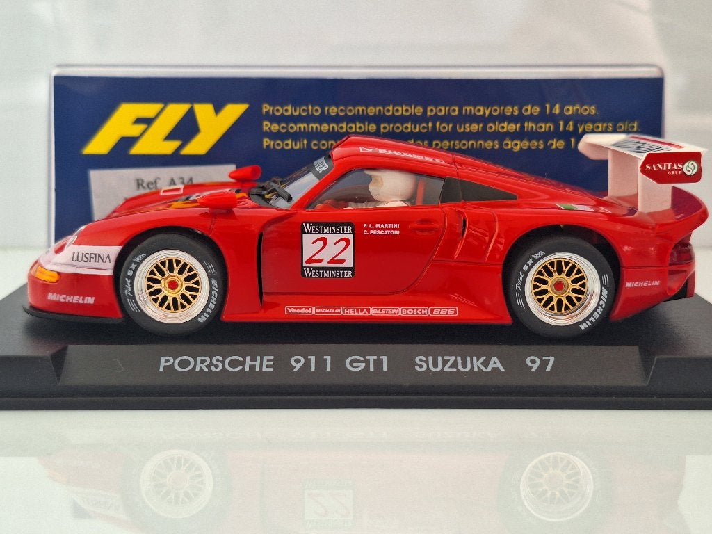 Fly A34 Porsche 911 GT1 Suzuka 1997, Overige merken, Racebaan, Fly, Nieuw