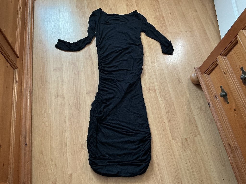 Lange zwarte jurk van supertrash. Maat m, Maat 38/40 (M), Supertrash, Zwart, Ophalen of Verzenden