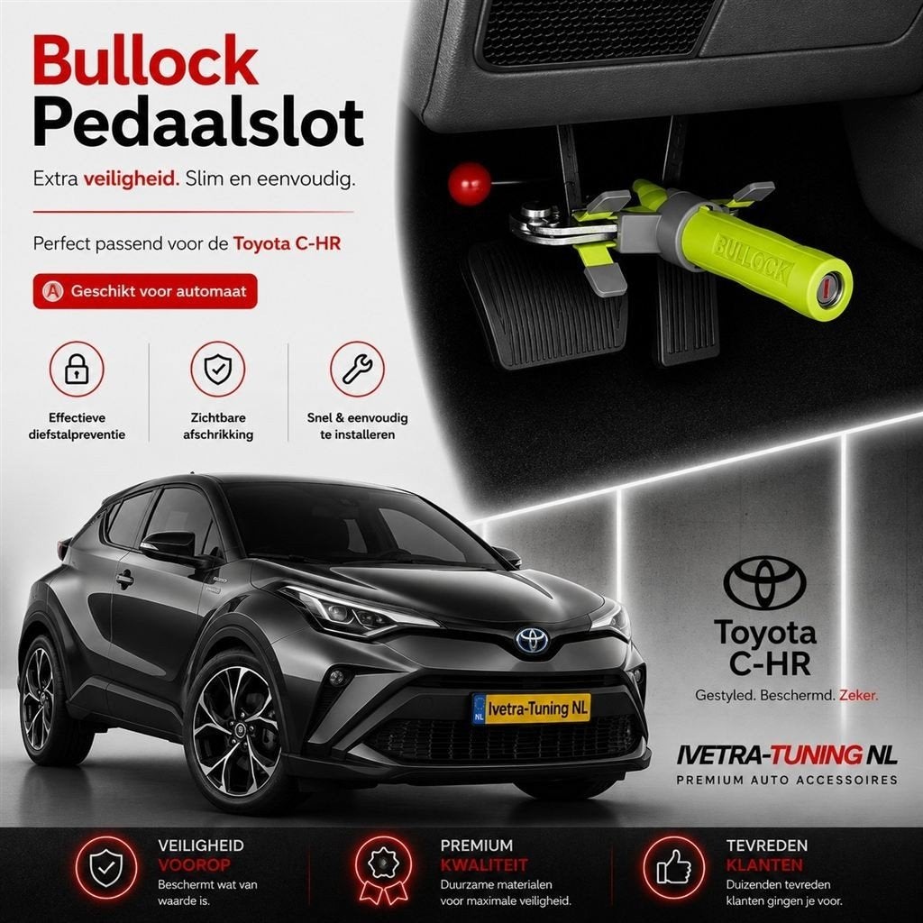 Bullock Pedaalslot Automaat Toyota CHR, Ophalen of Verzenden, Info@ivetra-tuning.nl | www.ivetra-tuning.nl, Ivetra-Tuning NL, Huissen