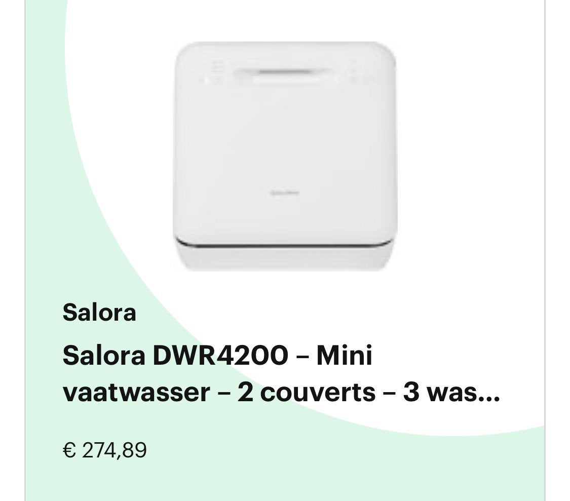 Kleine vaatwasser  camping, Ophalen of Verzenden, Minder dan 45 cm, Minder dan 85 cm