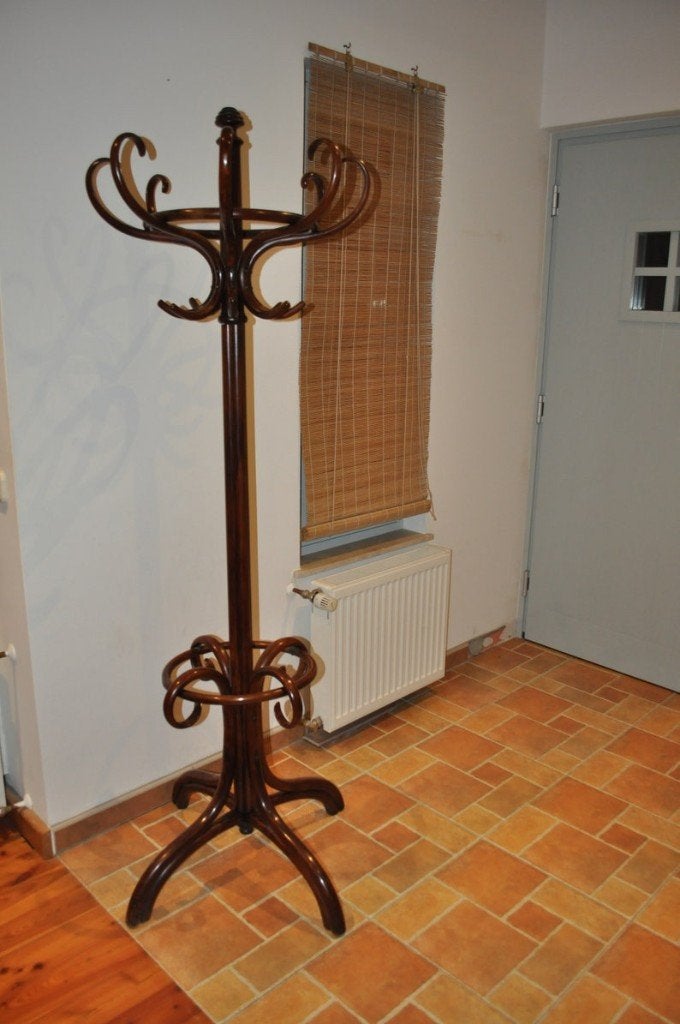Hongaarse staande kapstok van Thonet, Huis en Inrichting, Ophalen of Verzenden, Hout, Staande kapstok, 150 tot 200 cm