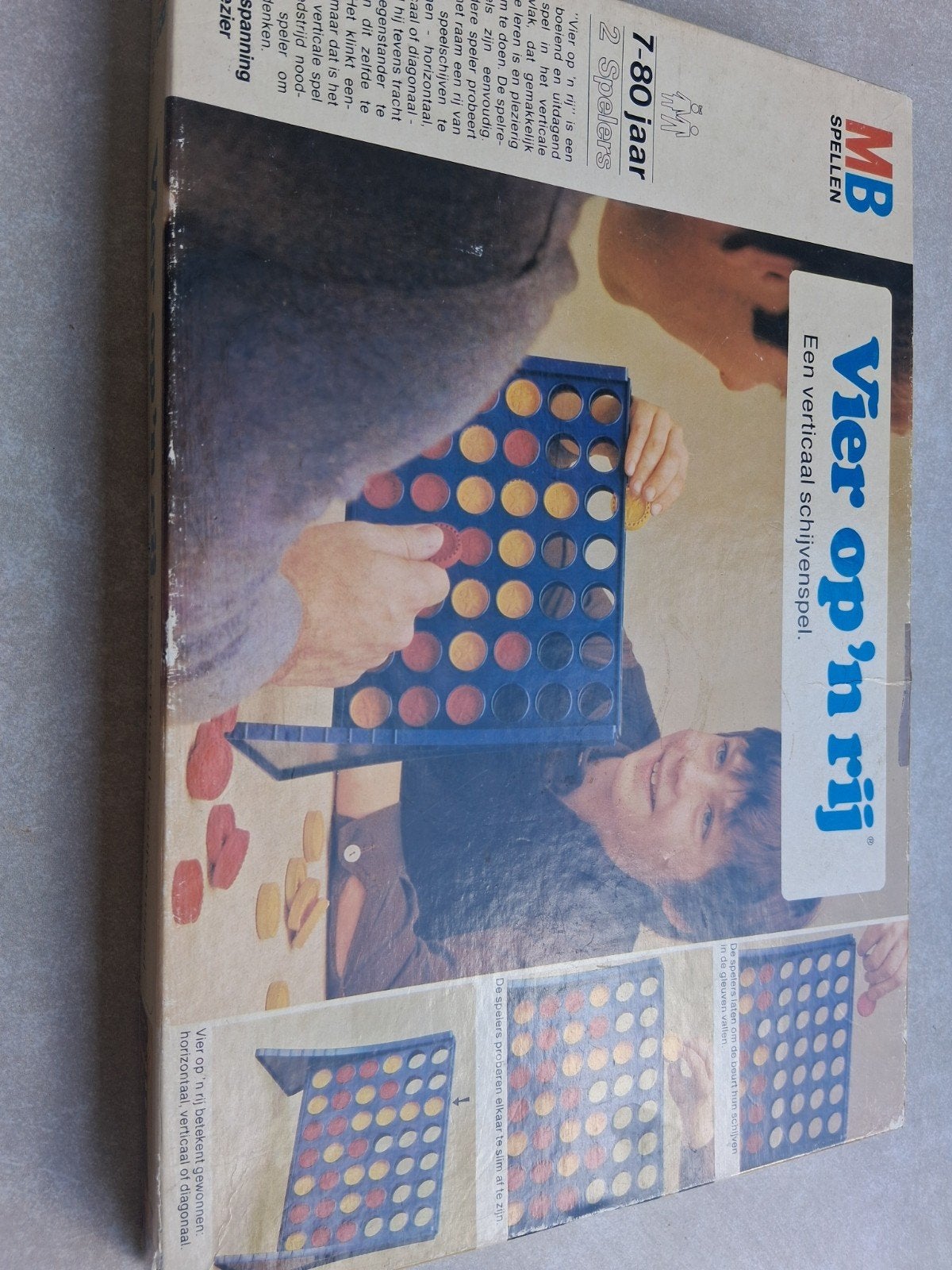 Vier op 'n rij - MB, Een of twee spelers, Ophalen of Verzenden, Gebruikt, MB Spellen