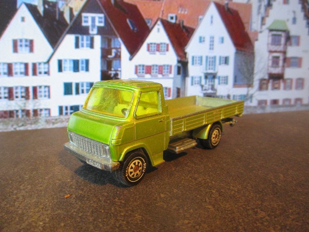1/55 Hanomag F35 1 - Siku metallic-groen, Ophalen of Verzenden, Gebruikt, Bus of Vrachtwagen, SIKU