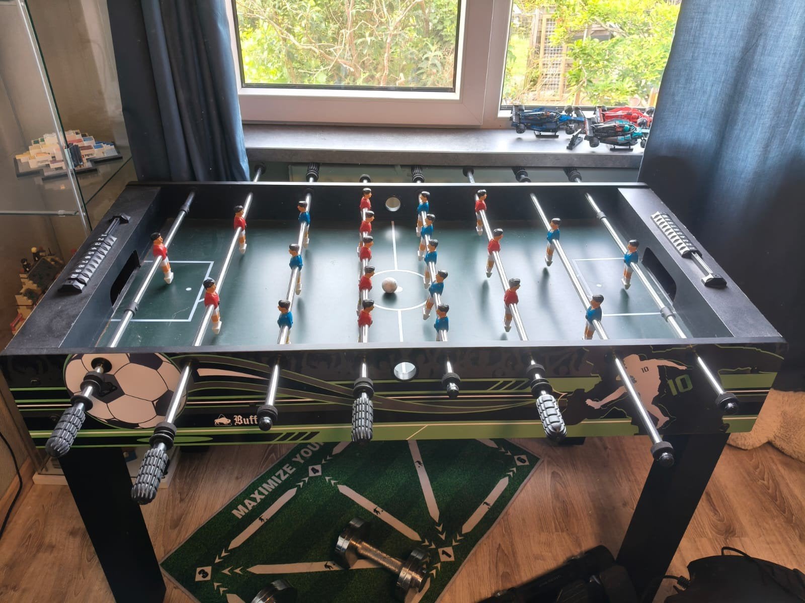 Buffalo voetbaltafel Winner, Ophalen