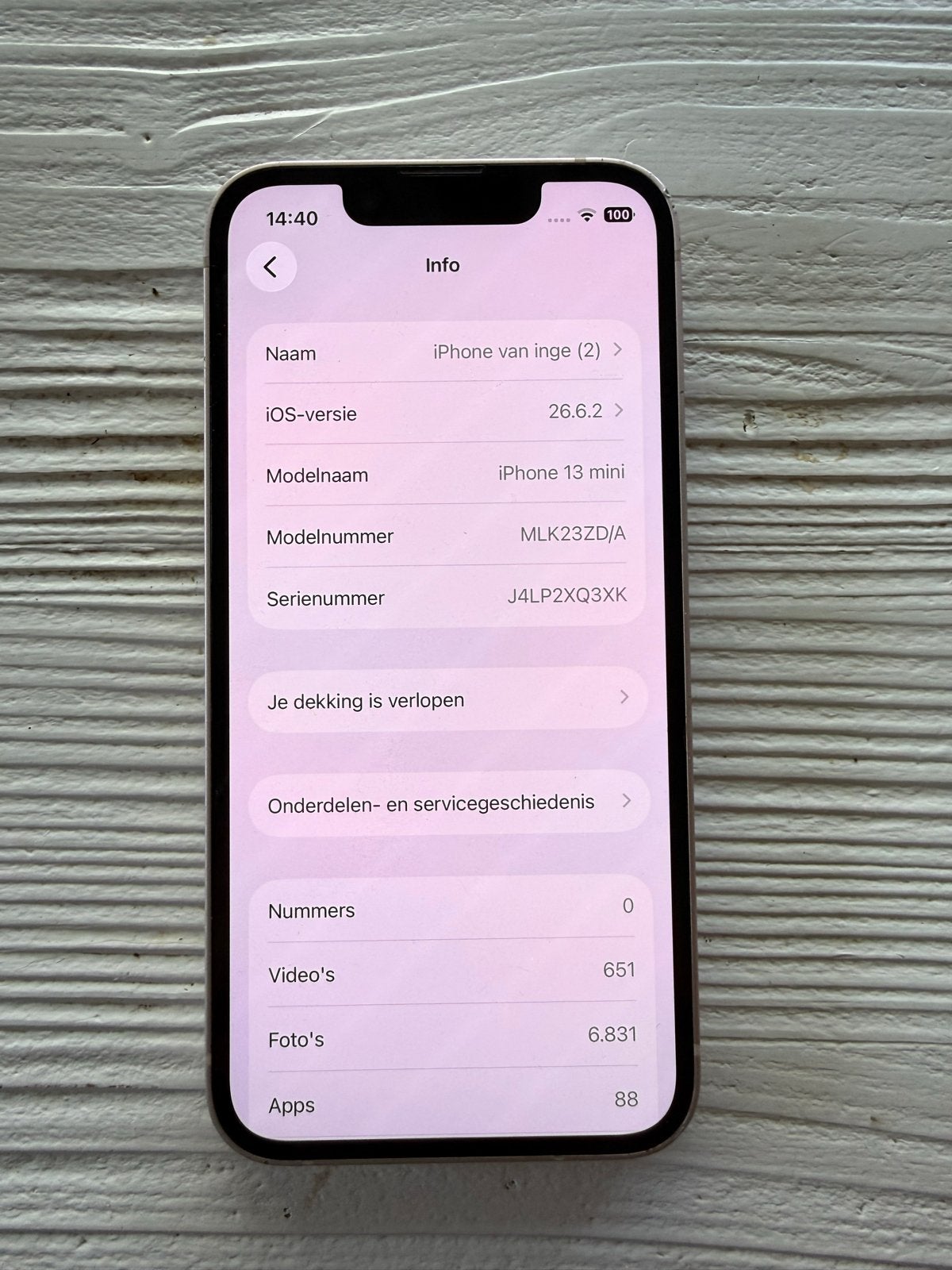 iPhone 13 mini - Achterkant beschadigd