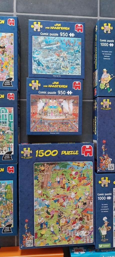 Jan van Haasteren, Hobby en Vrije tijd, Ophalen, 500 t/m 1500 stukjes, Zo goed als nieuw