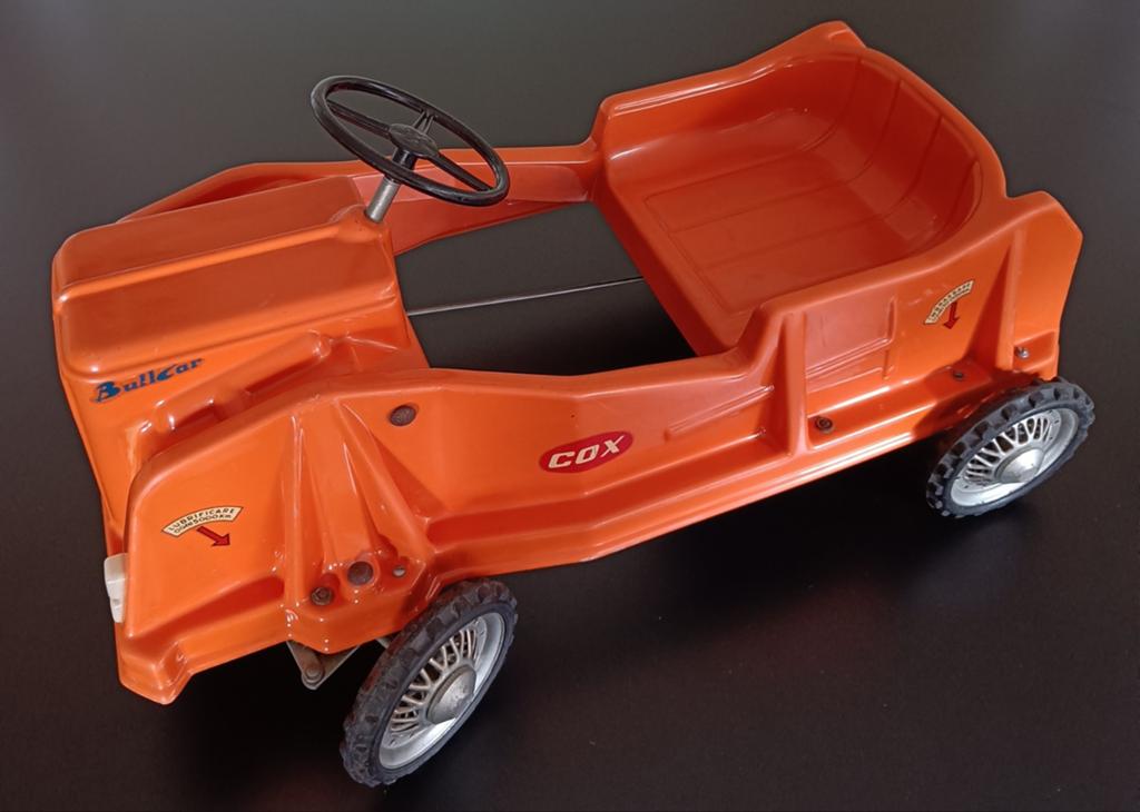 Vintage trapauto Bullcar Cox Italy., Antiek en Kunst, Antiek | Speelgoed, Ophalen