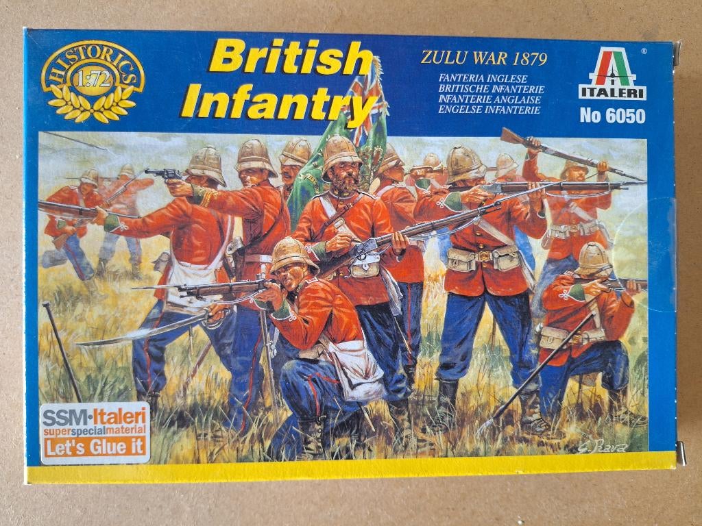 1:72 1/72 Italeri British Infantry Zulu War 1879, Ophalen of Verzenden, Zo goed als nieuw, 1:50 of kleiner, Figuur of Figuren