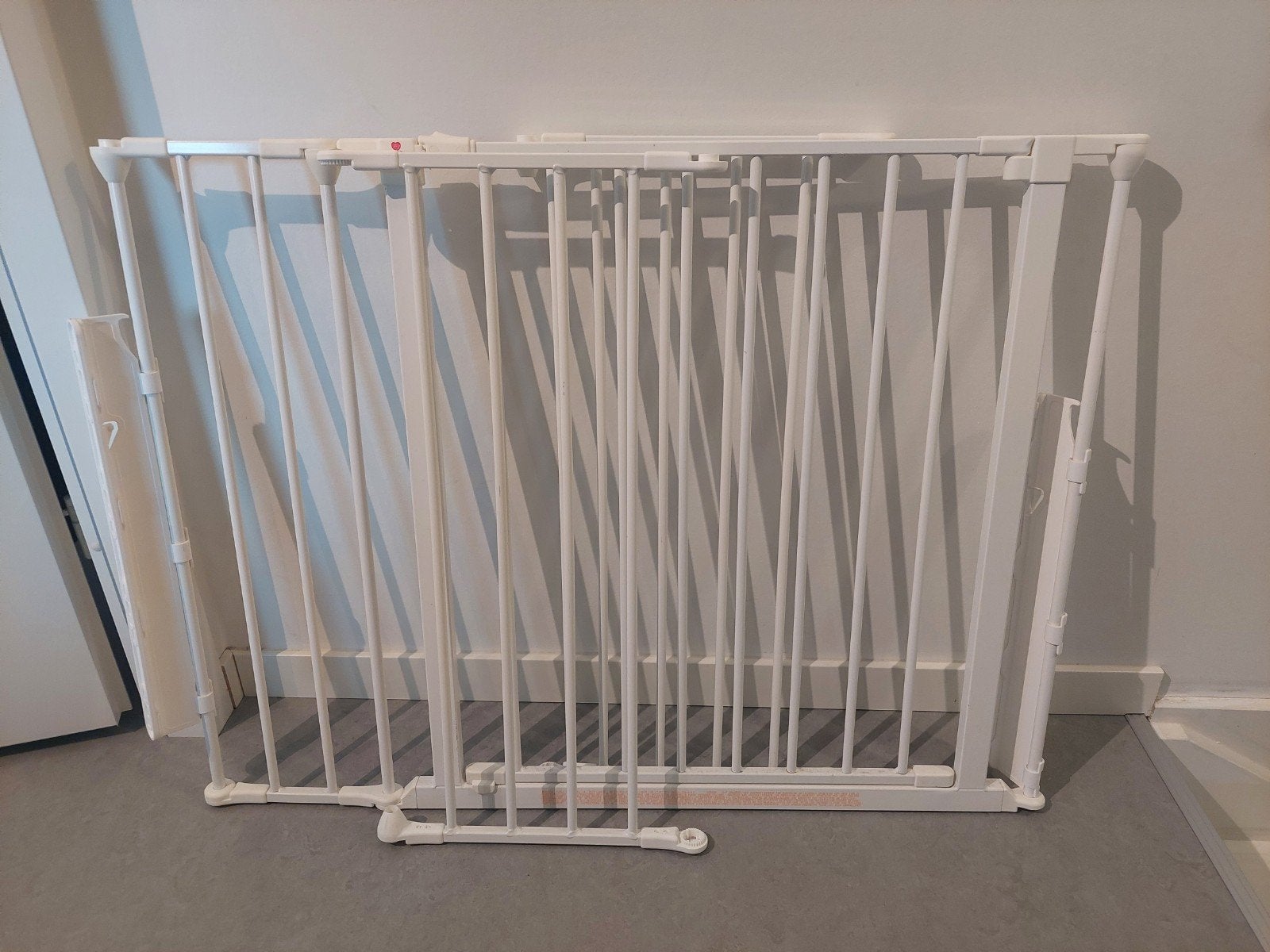BabyDan Flex Traphekje Wit + verlenstukken, Ophalen, Overige typen, Zo goed als nieuw, 115 cm of meer