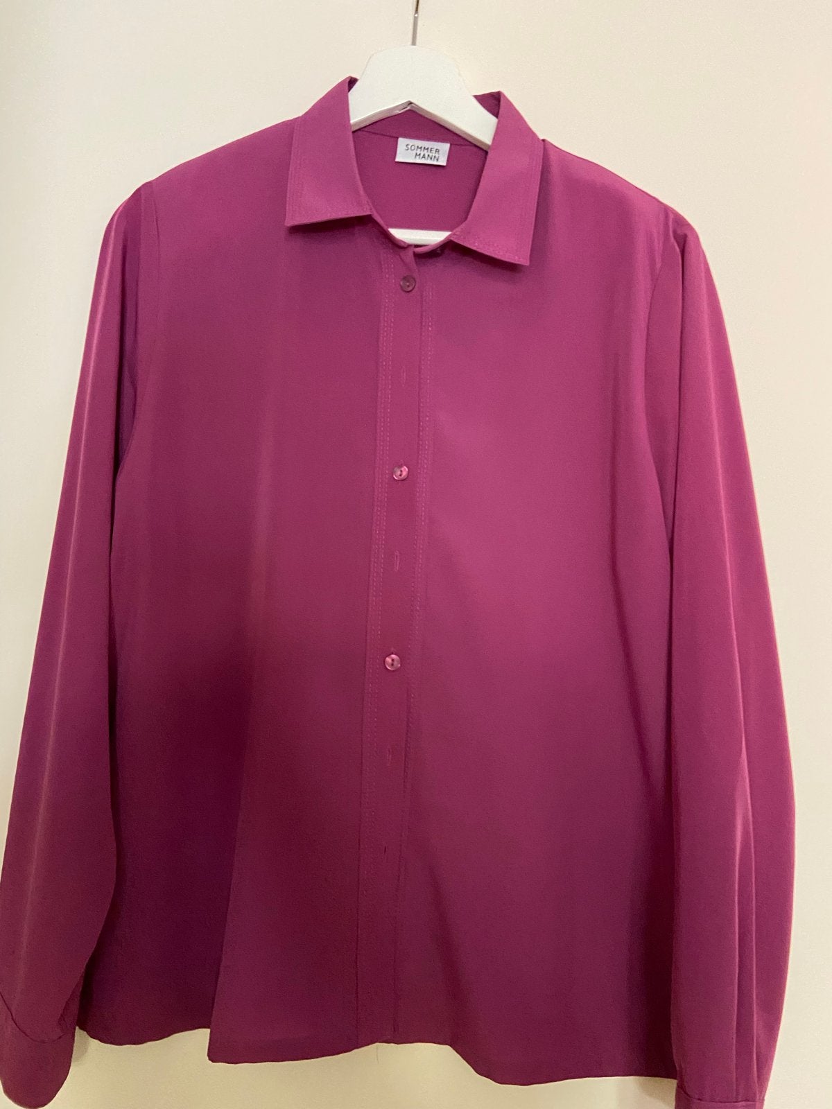 Sommermann paarse blouse, maat 42, Ophalen of Verzenden, Zo goed als nieuw, Maat 42/44 (L), Paars