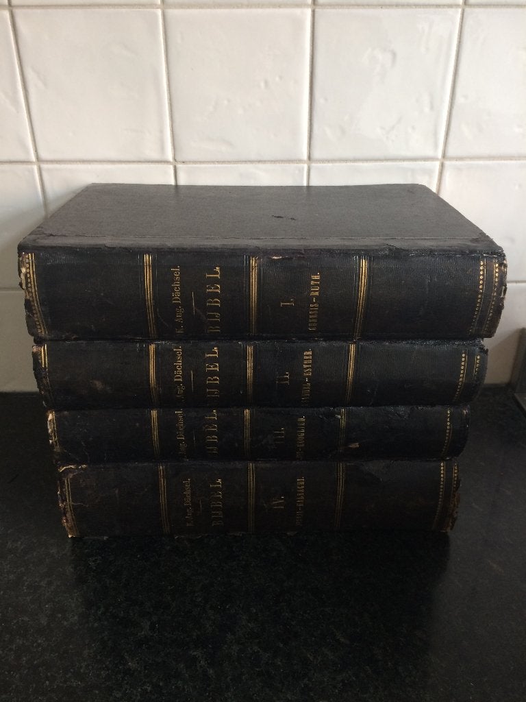 Dachsel Bijbelverklaring  Oude Testament - 4 delig compleet, Ophalen of Verzenden, Zo goed als nieuw, Dachsel, Christendom | Protestants