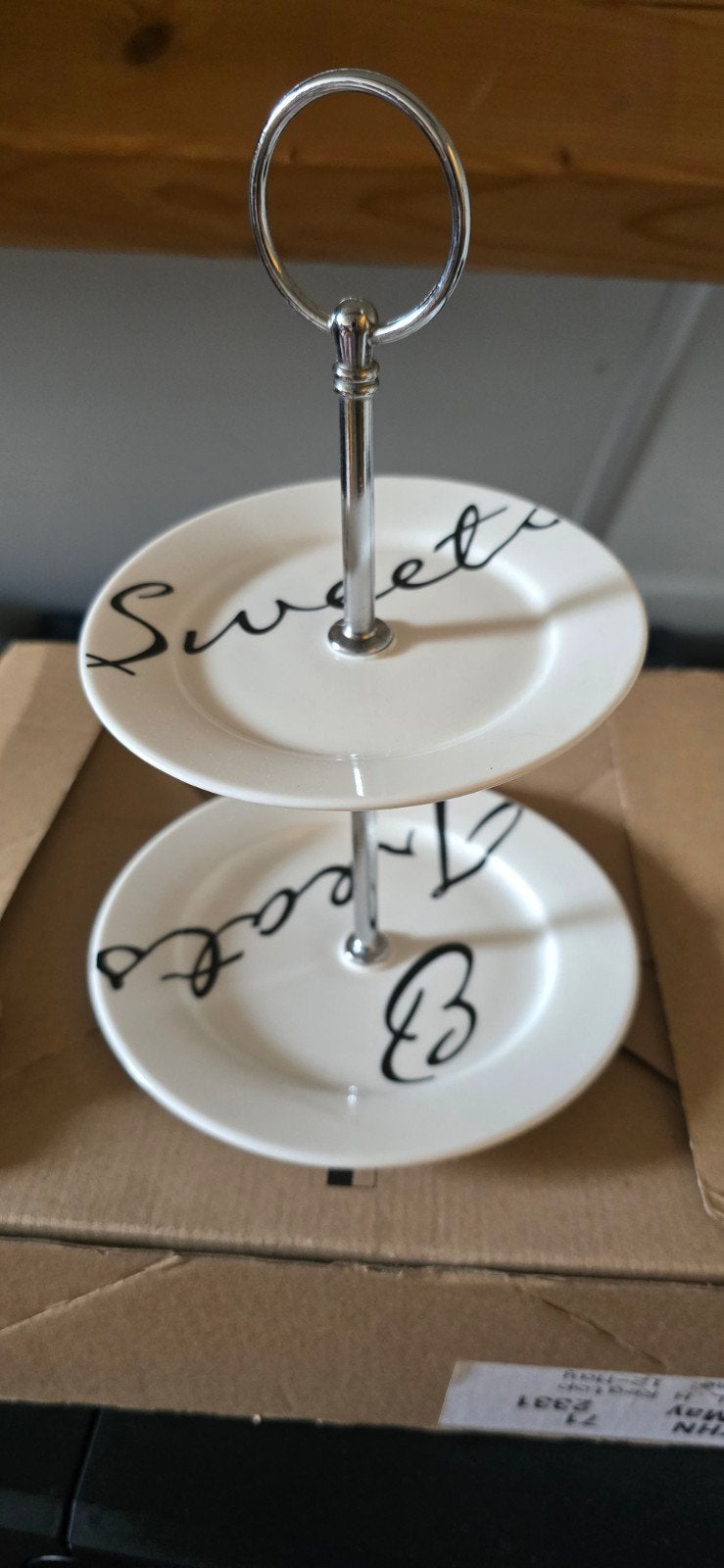 Riviera Maison Bonbonnière Etagère Sweet Treats, Huis en Inrichting, Gebruikt, Overige merken, Overige typen, Ophalen of Verzenden