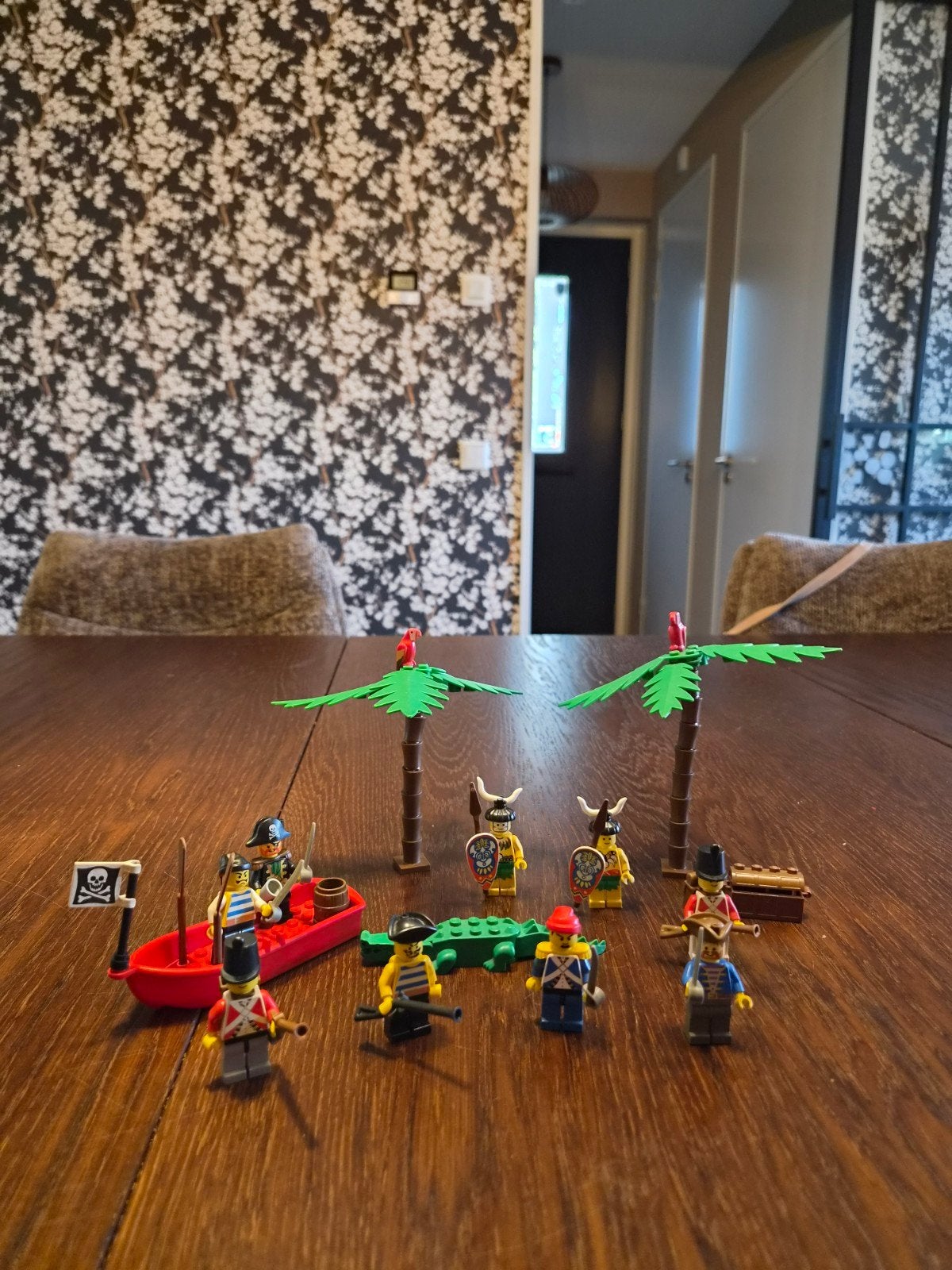 Lego Pirates set met minifiguren en accessoires, Gebruikt, Lego, Complete set, Compleet