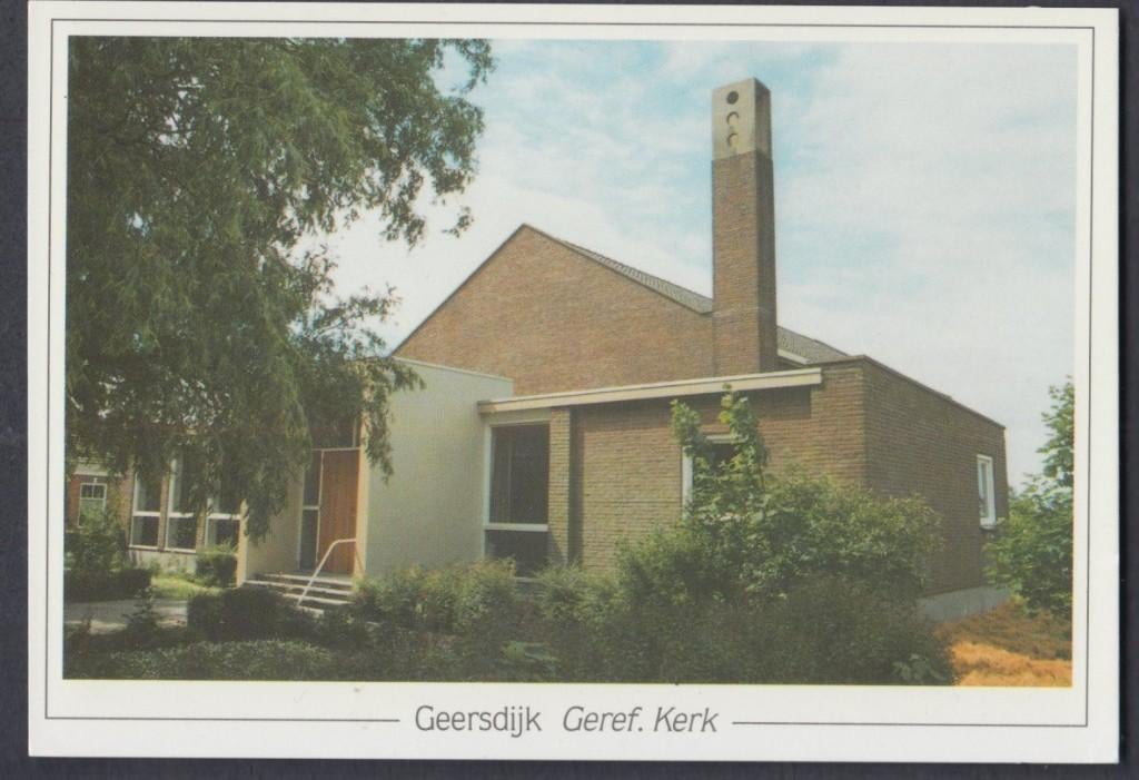 Geersdijk Geref. Kerk 1988 Ongelopen, Verzenden, 1980 tot heden, Ongelopen, Zeeland